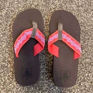 Reef flip flops.